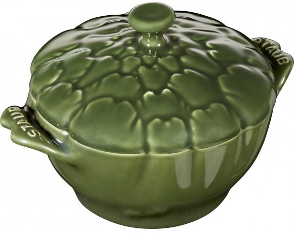Staub SPECIAL COCOTTE NACZYNIE ŻAROODPORNE KARCZOCH 450 ML ZIELONY CERAMIKA 40500-326-0