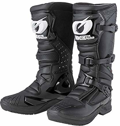 O'NEAL O'NEAL | Buty motocyklowe | Enduro Adventure | Wytrzymałe i wodoodporne buty turystyczne, wzmocniona metalem wkładka, wymienna podeszwa | Sierra Pro Boot | Dorosły | Czarny | Size 43 0346-110
