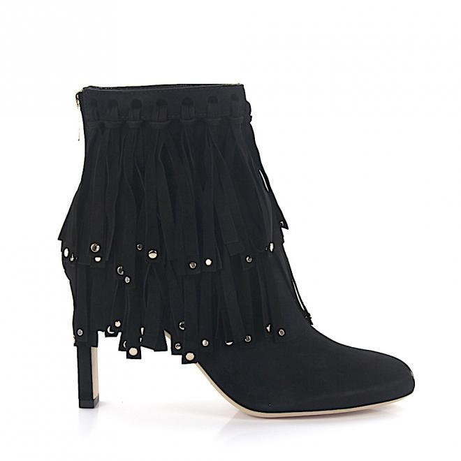 Jimmy Choo Jimmy Choo Botki  zamsz Elementy metalowe czarny