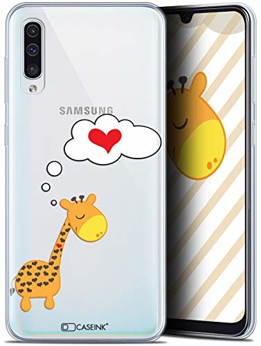 Samsung Caseink Etui ochronne do Galaxy A50, bardzo cienkie, Love Giraffe CRYSPRNTA50RLOVEGIRAFE