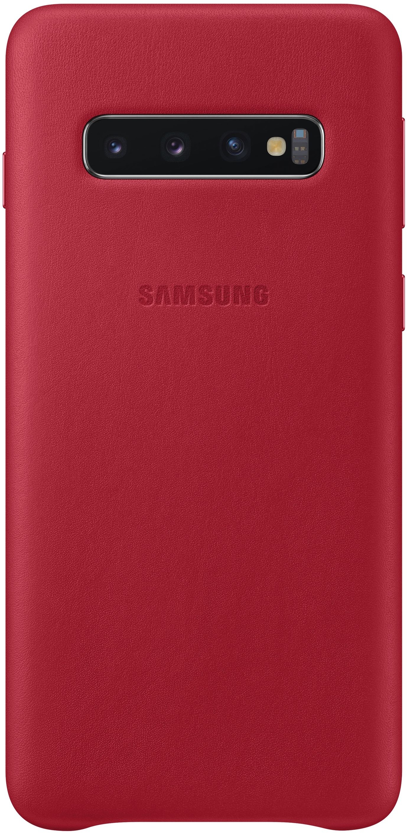 Samsung Leather View Cover do Galaxy S10 Czerwony EF-VG973LREGWW