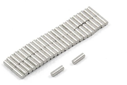 first4magnets Magnesy Expert średnica 1 mm x 3 mm grubości magnetycznie namagnesowany N42 magnes neodymowy (opakowanie 50 szt.) SP0103DM-50