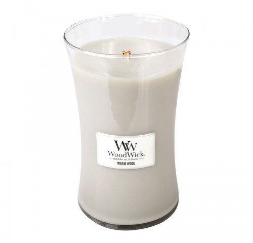 WoodWick Duża Świeca Warm Wool 175h 609,5g