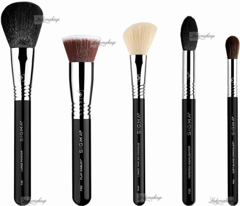 Sigma CLASSIC FACE BRUSH SET - 5 TOP-RATED BRUSHES - Zestaw 5 pędzli do makijażu