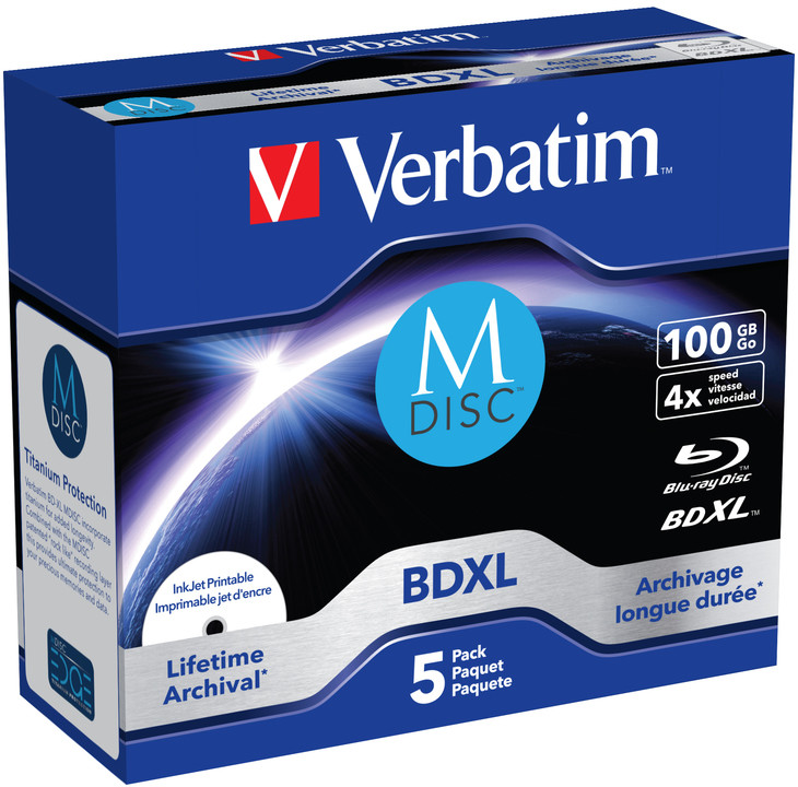 M-Disc Płyty Blu-ray Bd-r archiwizacjia 5szt 100GB