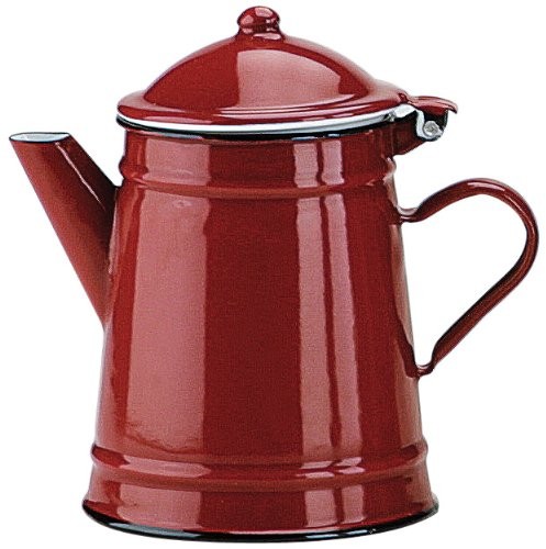 Ibili 910210 dzbanek na herbatę, w kształcie stożka, kolor czerwony 910210