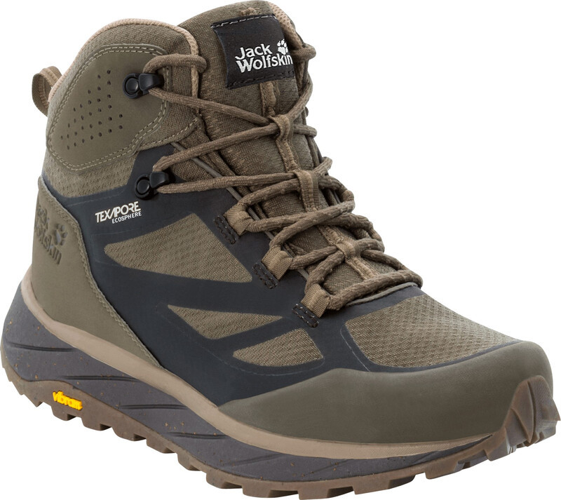Jack Wolfskin Terraventure Texapore Mid Shoes Men, brązowy UK 8 | EU 42 2022 Trapery turystyczne 4051521-5347-080
