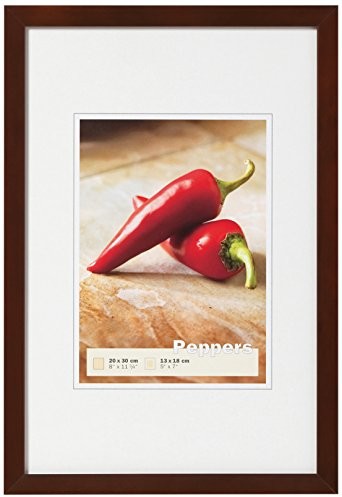 Walther wzornictwo Peppers holzr. 009 X 013 ramka na zdjęcia, drewno, orzech włoski, 11.5 x 1.5 x 15 cm BP913N