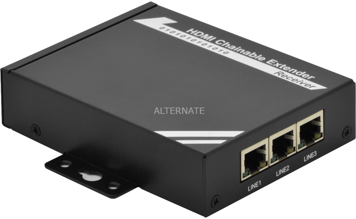 HBF Digitus DS-55201 AV Amplituner Czarny, HDMI extension