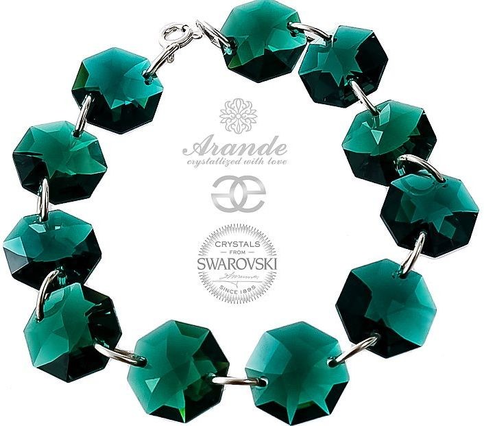 Swarovski Arande Bransoletka EMERALD Srebro 700701