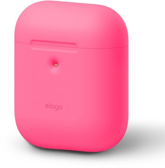 Elago Elago AirPods 2 Silicone Case - etui do AirPods 2 neonowe różowe EAP2SC-NHPK