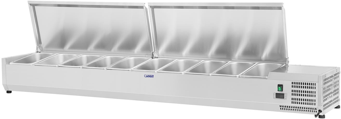 Royal Catering Nadstawa chłodnicza - 10 x GN 1/4 - 200 x 33 cm RCKV-200/33-10S RCKV-200/33-10S