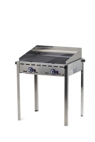 Hendi Grill 4- palnikowy Green Fire z podstawą na kółkach 1400x612x825 mm | , 149