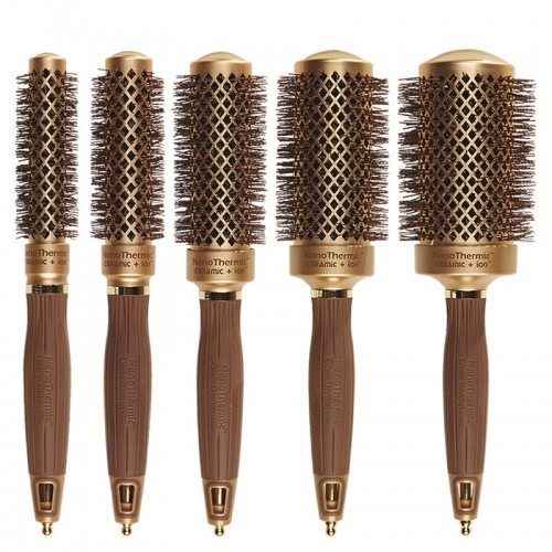 Olivia Garden Nano Thermic C+I zestaw 5 termicznych szczotek ceramicznych z jonizacją i turmalinem | 18mm + 24mm + 34mm + 44mm + 54mm 3072