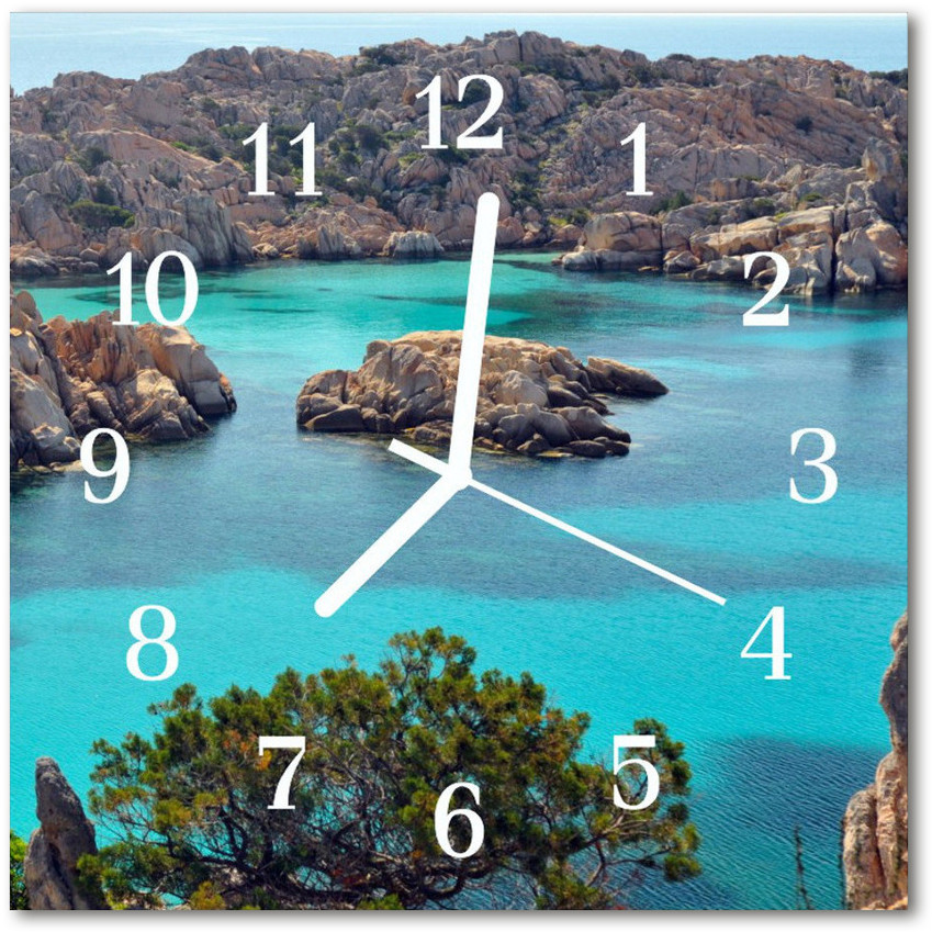 tulup pl Zegar ścienny kwadrat Krajobraz morze 30x30cm