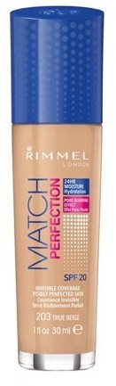 Rimmel Match Perfection SPF20 203 True Beige 30ml 40507-uniw