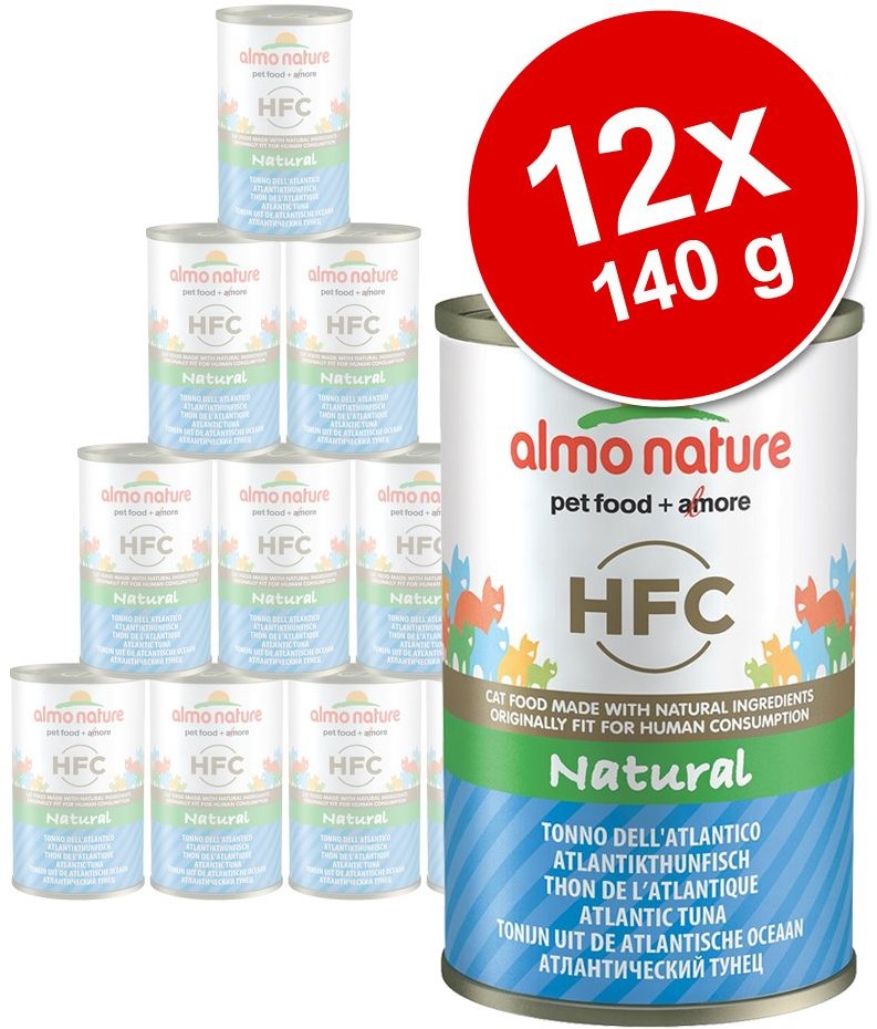 Almo Nature Classic HFC, 6 x 140 g - Tuńczyk i kukurydza