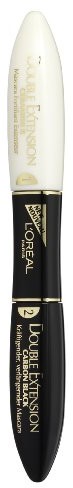 L'Oréal Paris Double Extension Mascara, tusz do rzęs dla mocnych i bardzo długich rzęs  1 opakowanie (1 x 12 ml) carbon czarny A23401