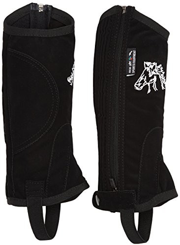 HKM Kids-imitacja reitletten nubuk z elastycznym zastosowania, czarny, M 558023