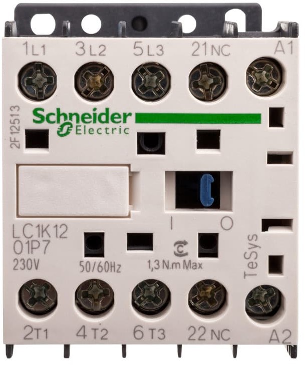 Schneider Electric Stycznik mocy 12A 3P 230V AC 0Z 1R LC1K1201P7 LC1K1201P7