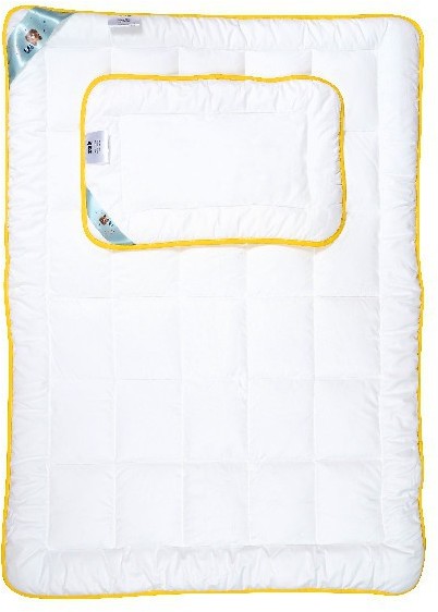 Poduszka i kołdra antyalergiczna dziecięca AMZ Niedźwiadek Honey Kolor biały Rozmiar 90x120 + 40x60