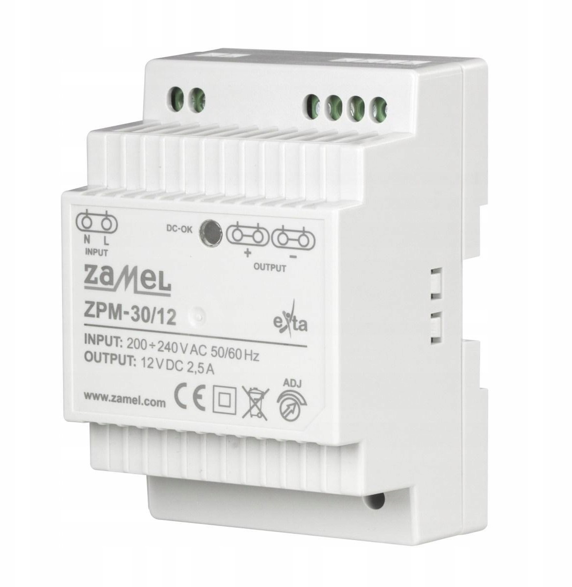 Zamel Zasilacz Impulsowy 30W / 12V ZPM-30/12