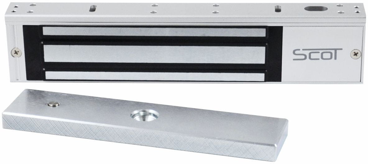 SCOT EL-800TSL2 Zwora elektromagnetyczna 350kg z sygnalizacją i zwłoką czasową EL-800TSL2
