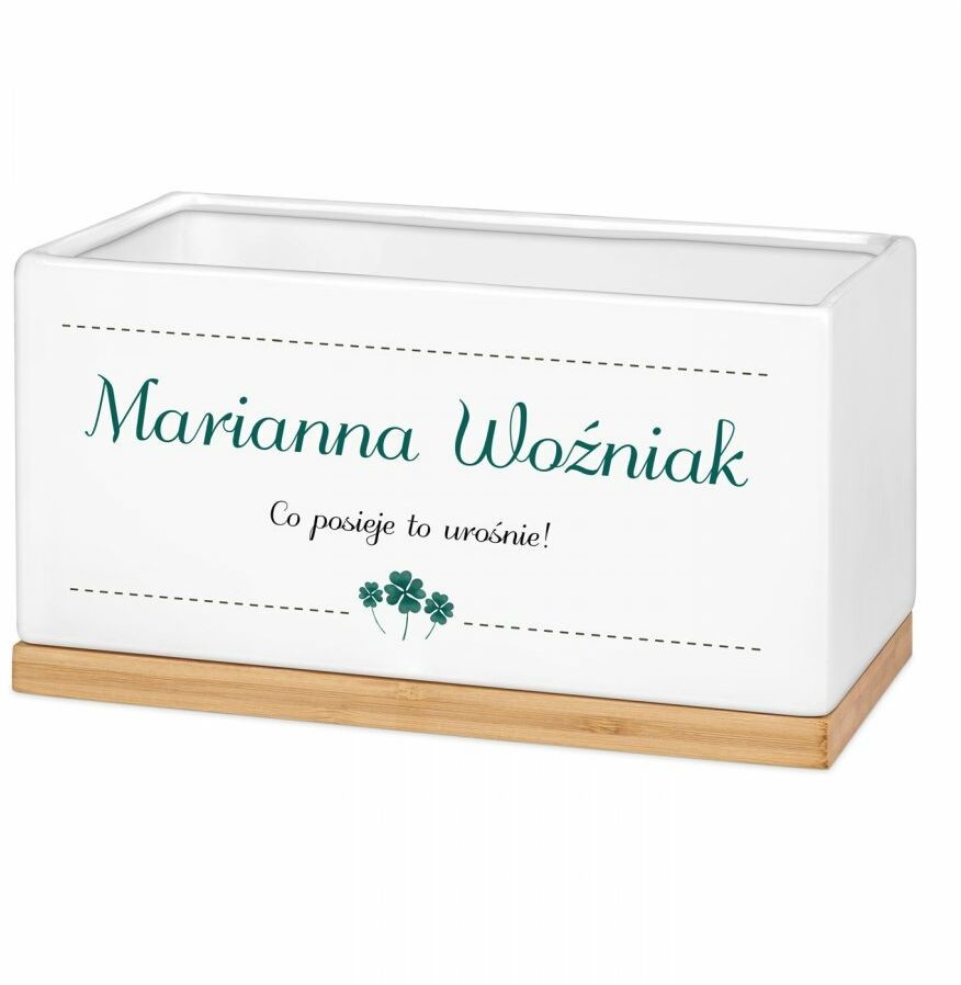 Blumfeldt Murrano osłonka ceramiczna z nadrukiem dla niej ogrodnika PDC1-013
