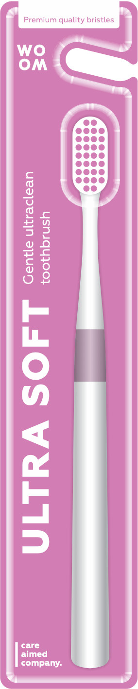 WOOM WOOM szczoteczka do zębów ULTRA soft PINK - różowa