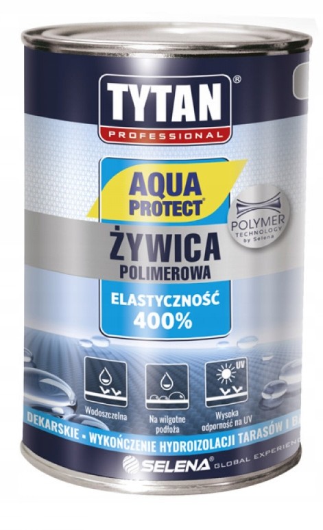Tytan Aqua Protect Żywica Polimerowa 1kg Szara