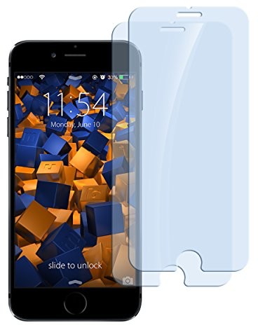mumbi mumbi ECO folia pancerna do iPhone 6 6s folia ze szkła hartowanego (celowo mniejsza niż wyświetlacz, ponieważ jest on wypukły Hartglas Glasfolie