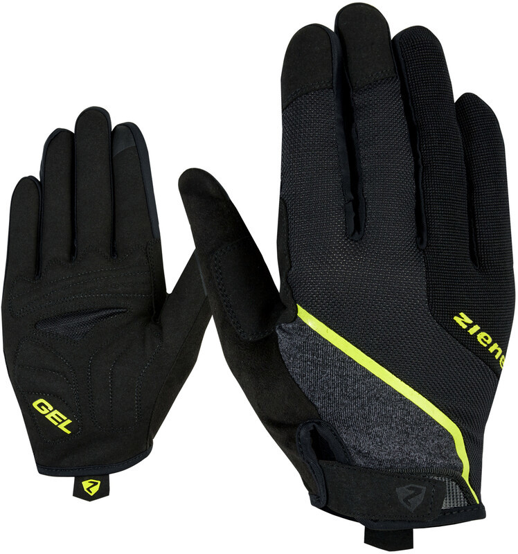 Ziener Clyo Touch Long Bike Gloves Men, czarny 7,5 2022 Rękawiczki długie 988229-338-7,5