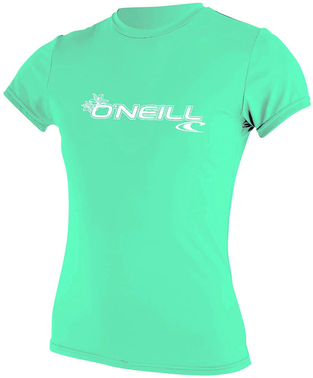 pianka O''Neill Wms Basic Skins S/S Sun Shirt light aqua 5051678489647