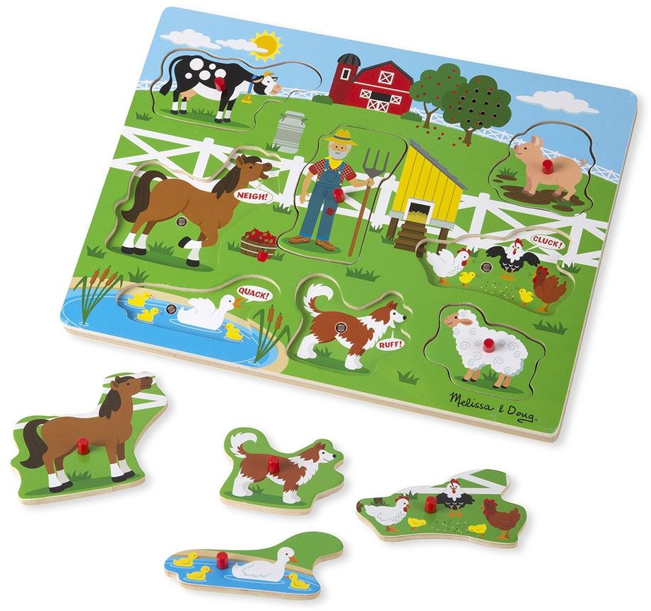 Melissa & Doug Puzzle dźwiękowe - Old MacDonald 10738