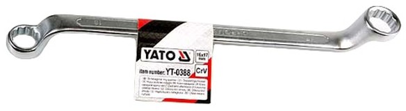 YATO Klucz oczkowo-odgięty 18 x 19 mm YT-0389