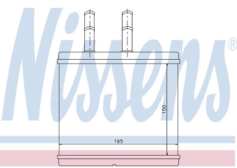 NISSENS Wymiennik ciepła, ogrzewanie wnętrza 76504