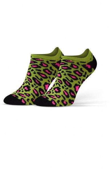 Sesto Senso Finest Cotton panterka/zieleń Stopki