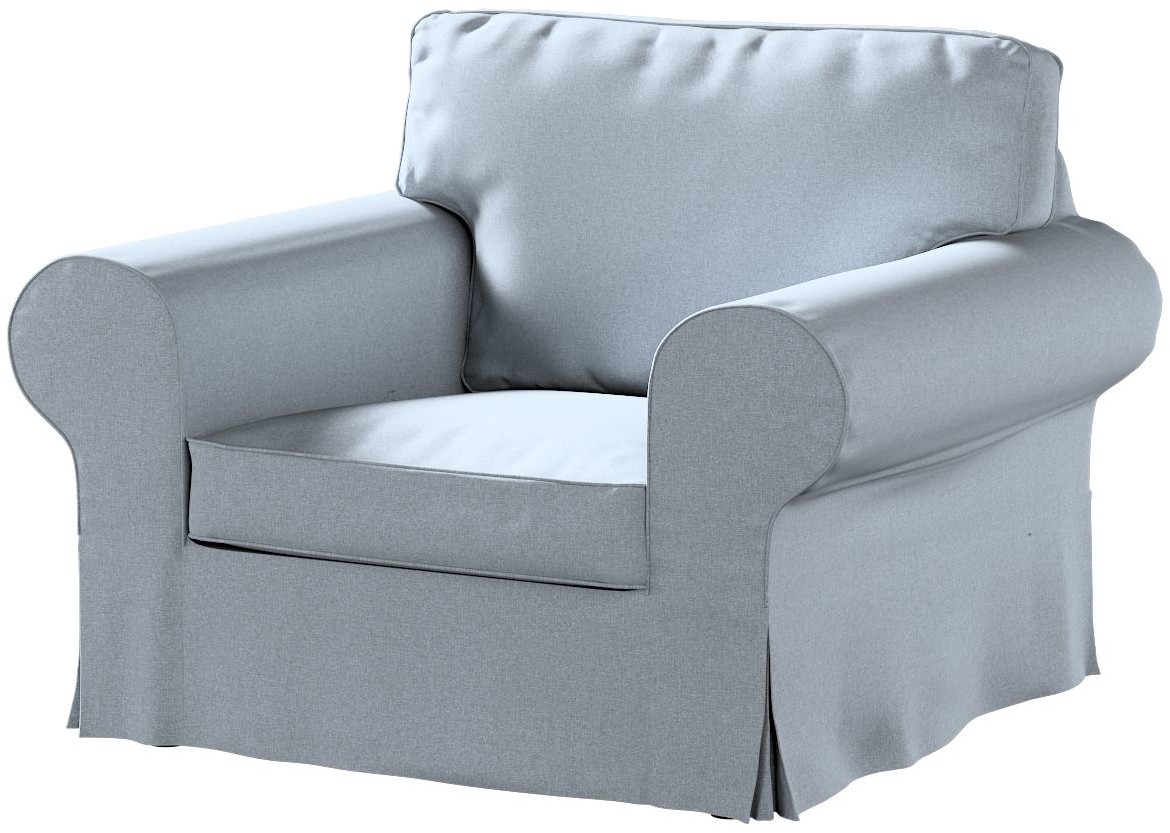 Dekoria Pokrowiec na fotel Ektorp błękitny melanż 103 x 82 x 73 cm Amsterdam 612-704-46