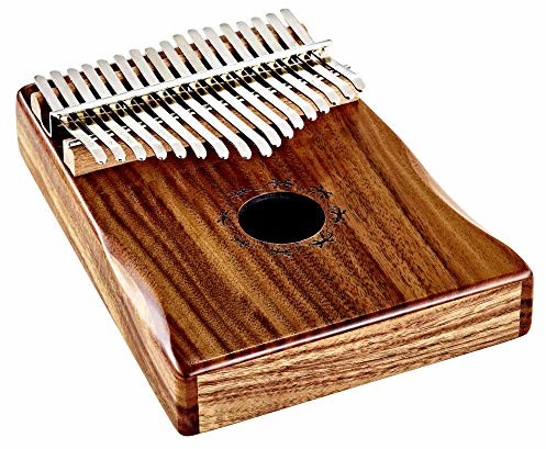 Ortega Guitars ORTEGA Lizard Series Kalimba 17 języków C Dur - akacja + etui Deluxe, torebka z materiału, młotek do strojenia, ściereczka do polerowania (OKB1) OKB1