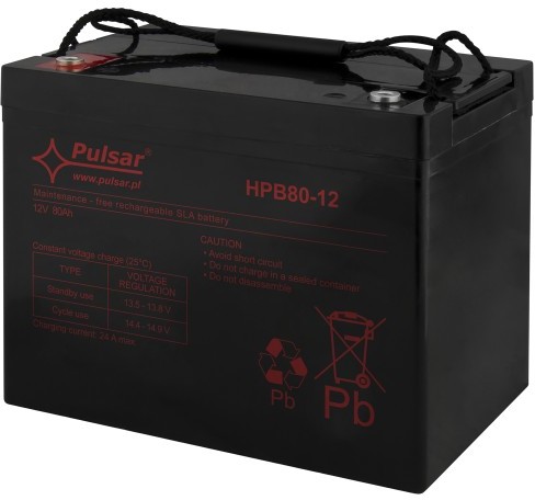 AGM PULSAR Akumulator 12V 80Ah HPB80-12 HPB80-12