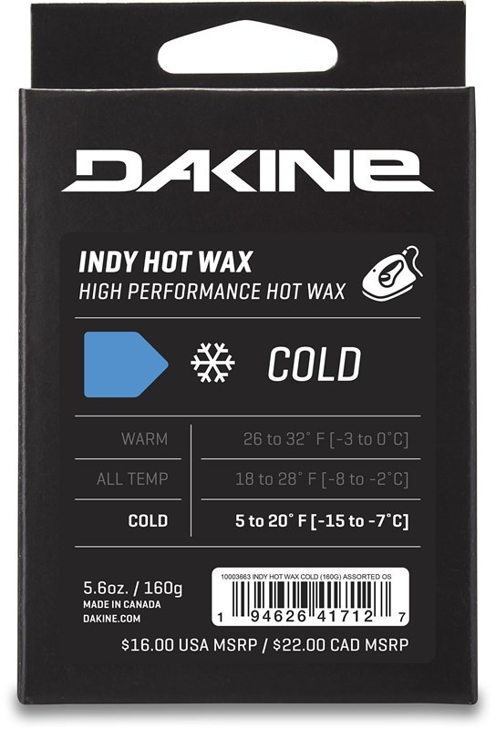 Dakine wosk Indy Hot Wax Cold 160G) Assorted ASSORTED)