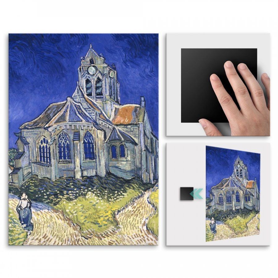 Pix4home Plakat metalowy Vincent Van Gogh The Church in Auvers-sur-Oise, View POS-L-02151