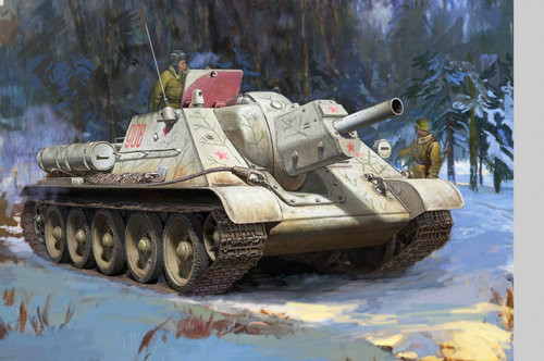Zvezda Plastikowy model do sklejania SU-122 radzieckie działo samobieżne WWII