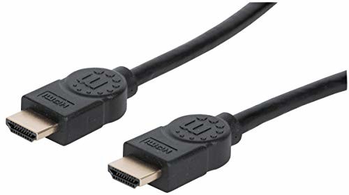 Manhattan 354080 Ultra High Speed kabel HDMI 8K@60Hz HEC Dynamic HDR VRR QMS QFT ALLM eARC 3D wtyczka HDMI na wtyczce ekranowana 2 m czarna