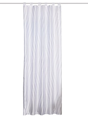 Home Fashion Dekoracyjna tkanina o Home pomysły dla domu zasłona na szelkach druk cyfrowy Wave 245 x 120 cm szara 049720-0305 245 X 120 CM