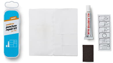 WELDTITE Łatki do dętek zestaw PATCH PUNCTURE REPAIR KIT FOR PVC pudełko 25szt. A-WLD-01009