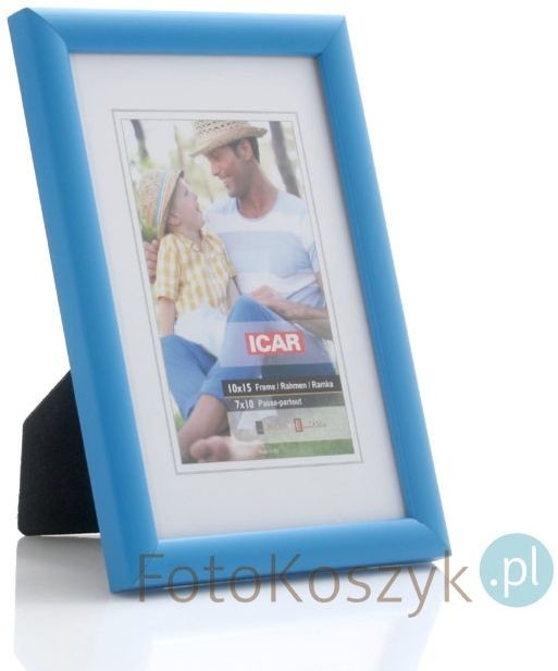 Icar Ramka drewniana Eko niebieska (na zdjęcie 10x15 cm)