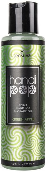 Sensuva Żel do masażu - Sensuva Handipop Green Apple Hand Job Massage Gel 125 ml