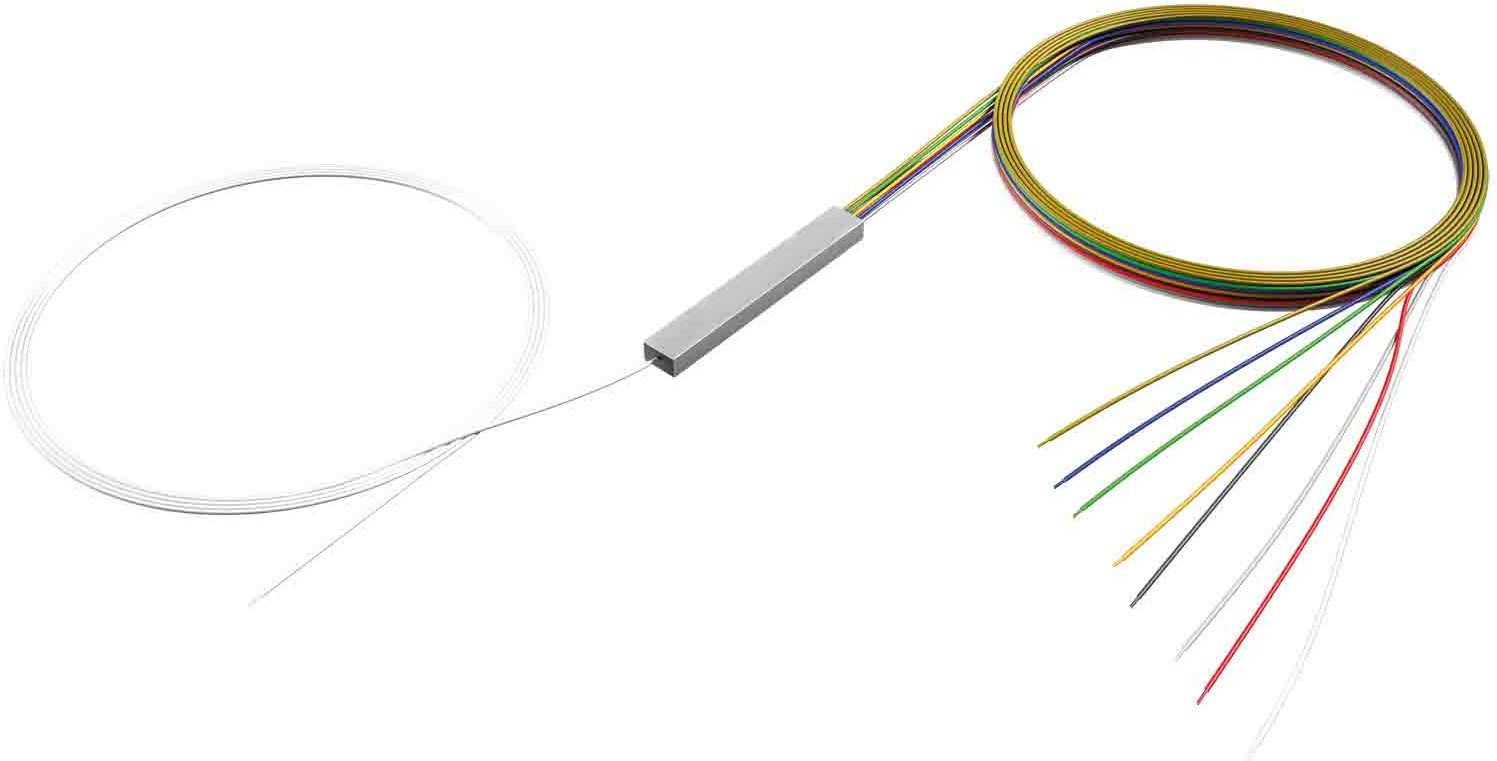 Opto Splitter PLC 1:8 bez złącz 900um 1,5m