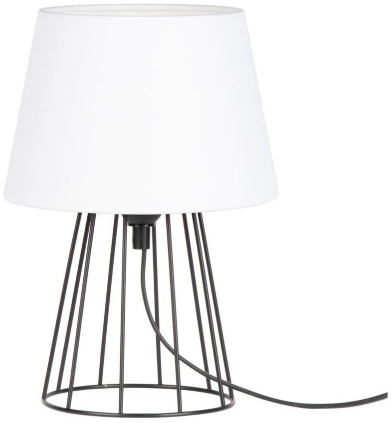 SpotLight 7662104 - Lampa stołowa MANGOO 1xE27/40W/230V biały/czarny